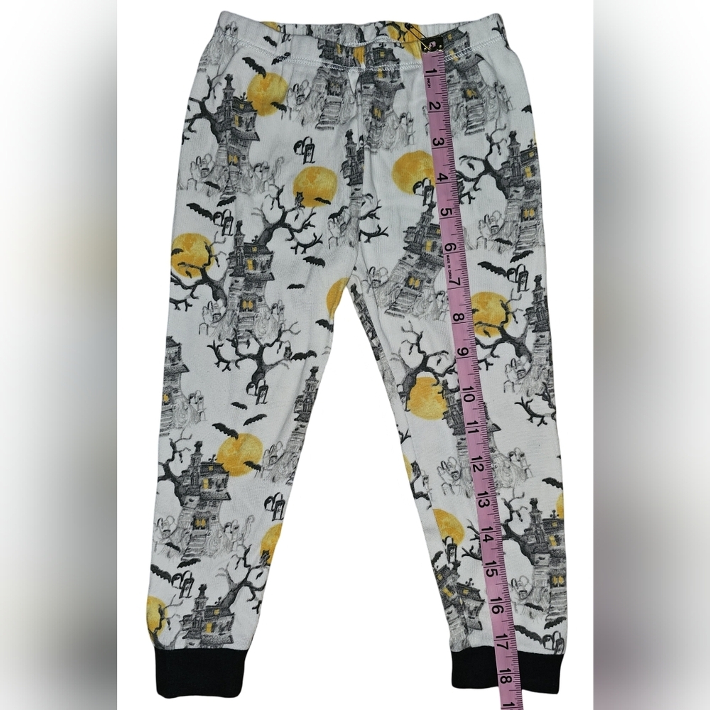 Burt’s Bees Kids Halloween PJ Set Haunted House Organic Cotton Unisex PJ Sz 3T - Picture 7 of 16